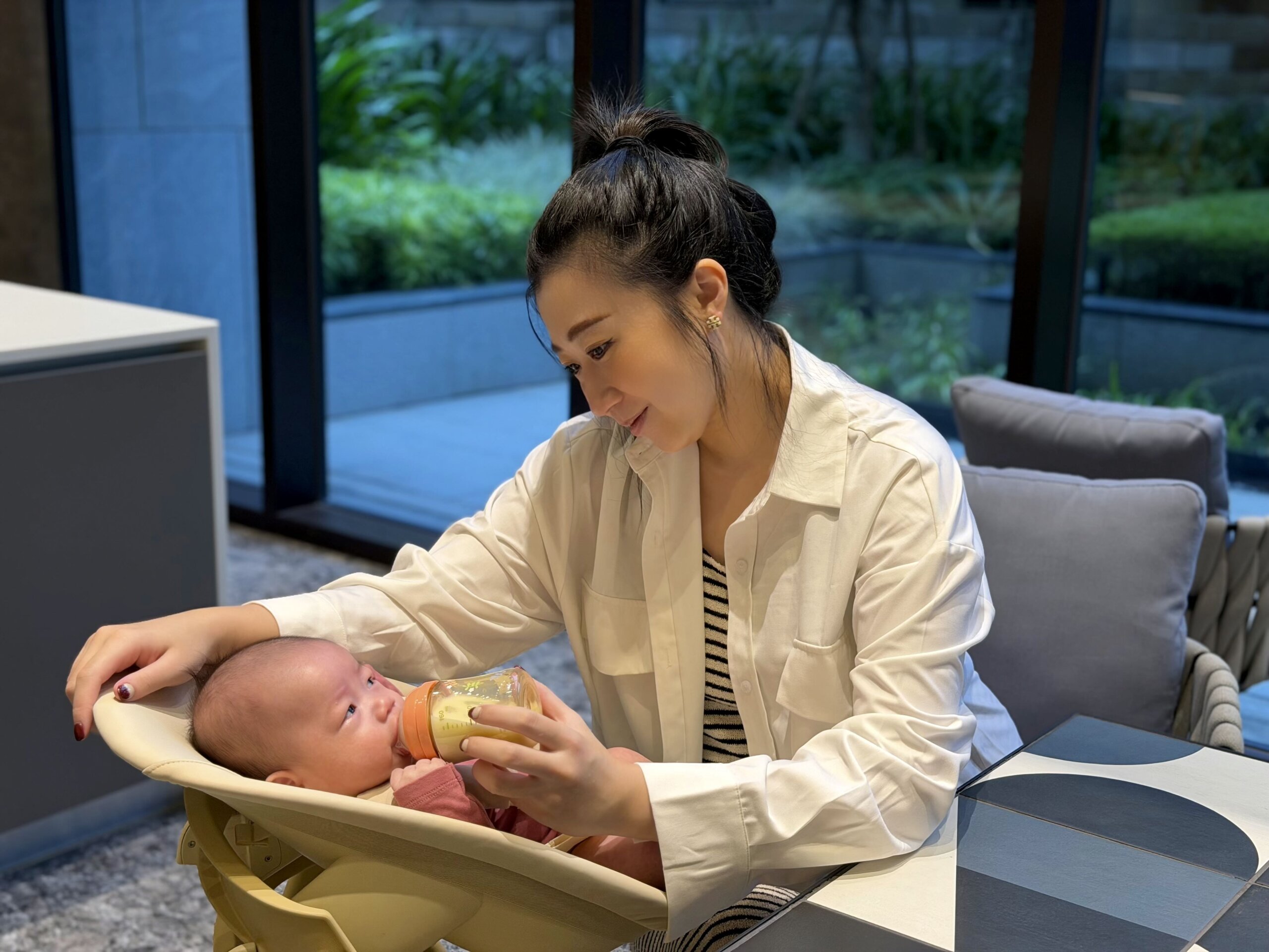 受保護的內容: 【育兒日常】專為小宅家庭而生,KAOS永續折疊成長椅|給寶寶一張從小用到大的美學餐椅